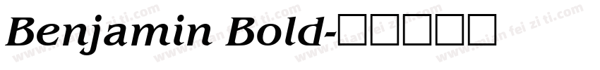 Benjamin Bold字体转换